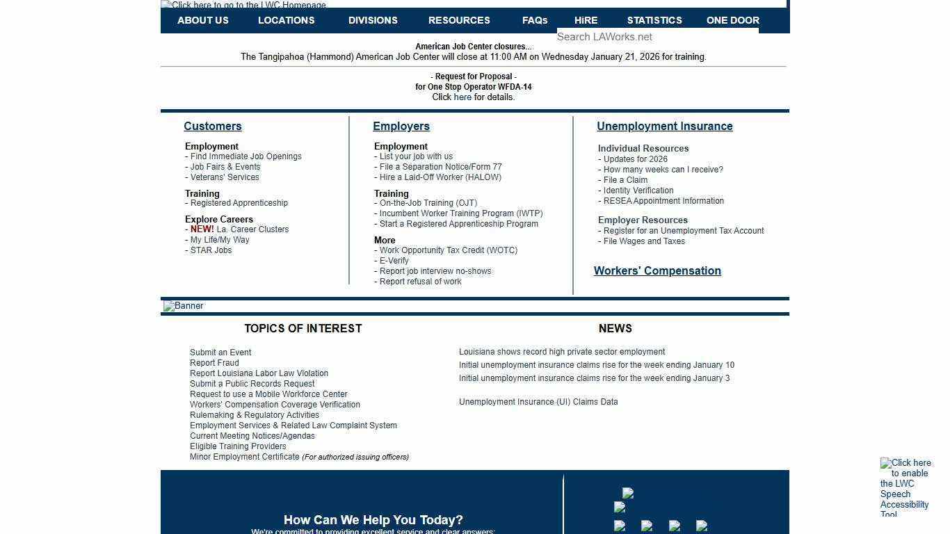 LAWorks Homepage - Louisiana Works